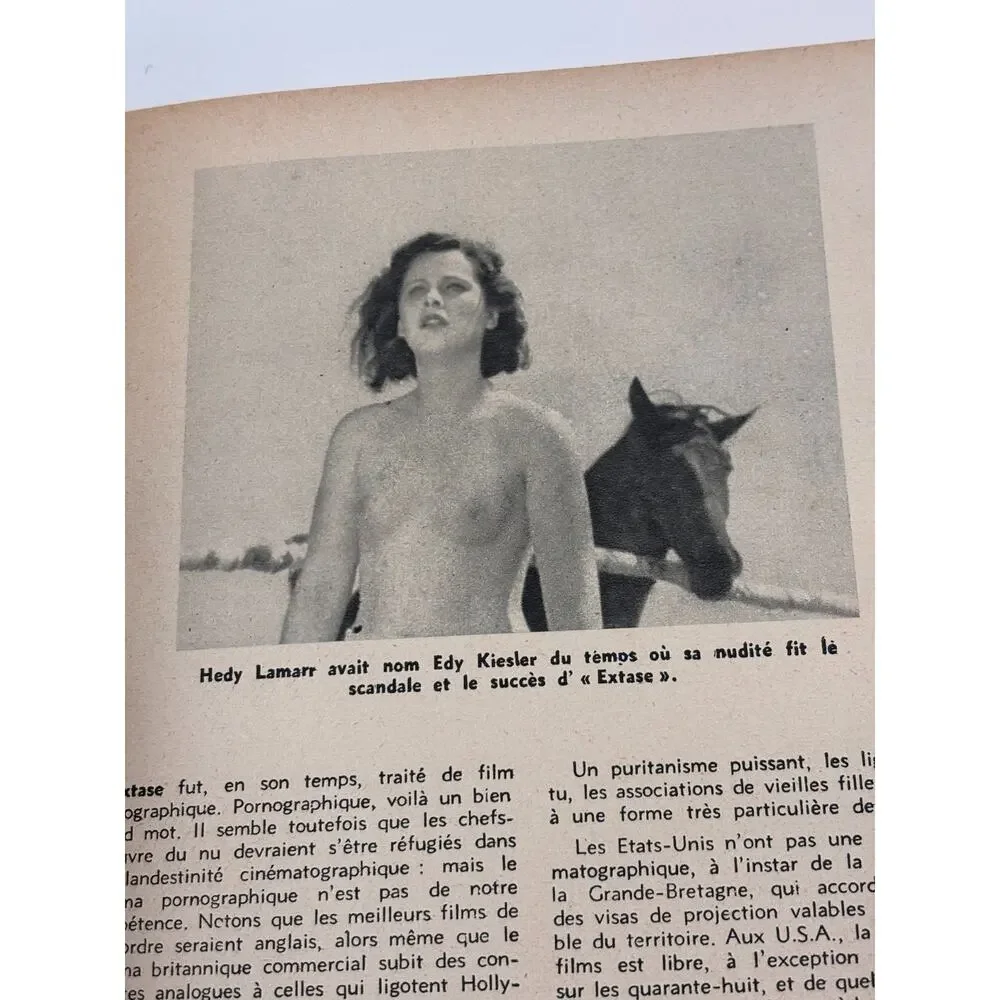 Enquetes Cinema et Sexualite Vintage French Magazine 1950s Martine Carol Pin Up